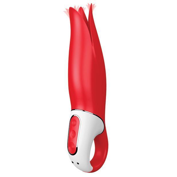 Satisfyer - Vibes Power Flower Clit Massager (Red) -  Clit Massager (Vibration) Rechargeable  Durio.sg