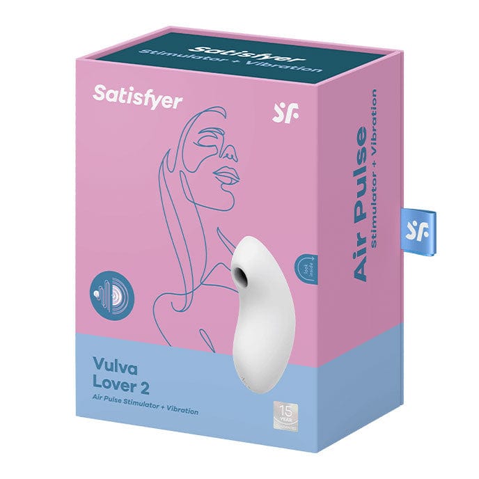 Satisfyer - Vulva Lover 2 Air Pulse Vibration Clitoral Stimulator (White) -  Clit Massager (Vibration) Rechargeable  Durio.sg