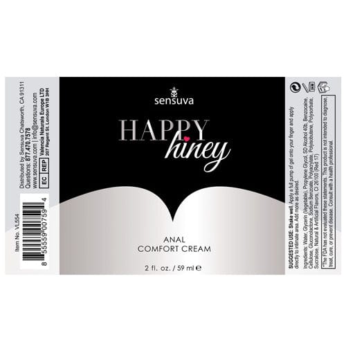 Sensuva - Happy Hiney Anal Comfort Cream 2 oz -  Anal Lube  Durio.sg
