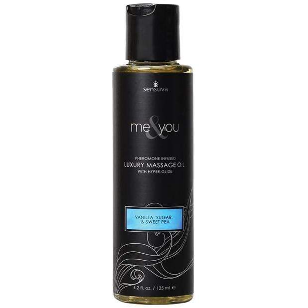 Sensuva - Me and You Pheromone Luxury Massage Oil Vanilla Sugar Sweet Pea 4.2oz -  Massage Oil  Durio.sg