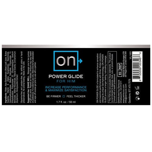 Sensuva - ON Power Glide For Him Performance Maximizer Delayer -  Delayer  Durio.sg