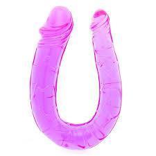 Seven Creations - Double Mini Twin Head Jelly Dong (Lavender) -  Double Dildo (Non Vibration)  Durio.sg