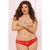 Seven til Midnight - Crochet Lace Split Crotch Thong Queen (Red) -  Crotchless Panties  Durio.sg