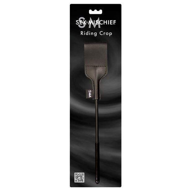 Sex & Mischief - BDSM Riding Crop (Black) -  Paddle  Durio.sg