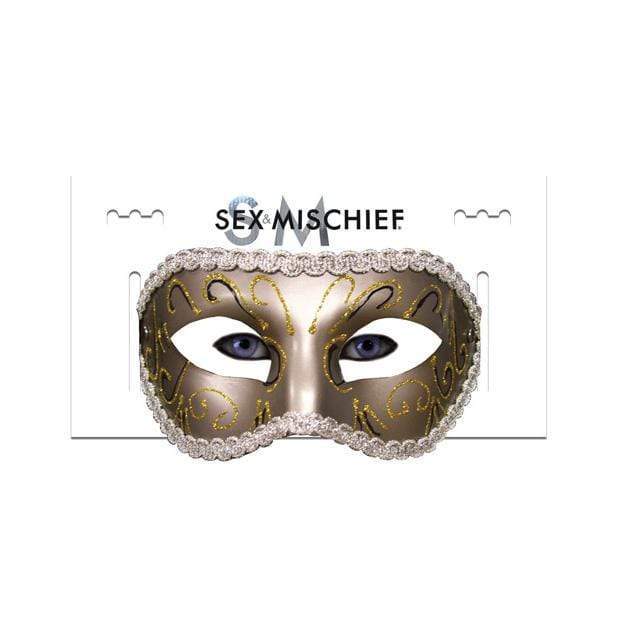 Sex and Mischief - Masquerade Mask (Gold) -  Mask (Non blinded)  Durio.sg