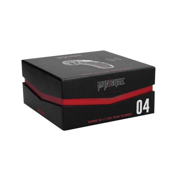 Shots - Man Cage Chastity Cock Cage Model 4 4.5" (Clear) -  Plastic Cock Cage (Non Vibration)  Durio.sg