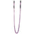 Shots - Ouch! Adjustable Nipple Clamps With Chain (Purple) -  Nipple Clamps (Non Vibration)  Durio.sg