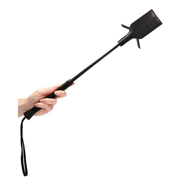 Shots - Ouch BDSM Rectangle Crop with Lace Large (Black) -  Paddle  Durio.sg