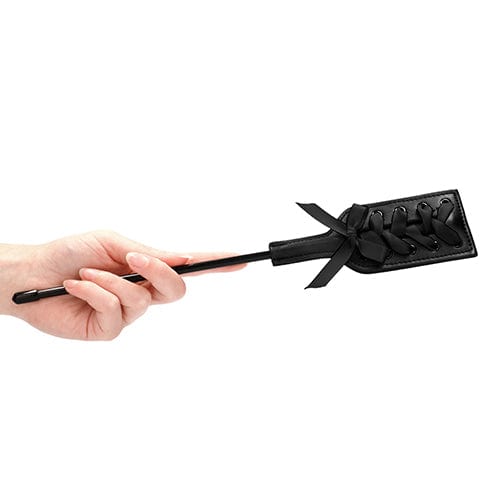 Shots - Ouch BDSM Rectangle Crop with Lace Small (Black) -  Paddle  Durio.sg