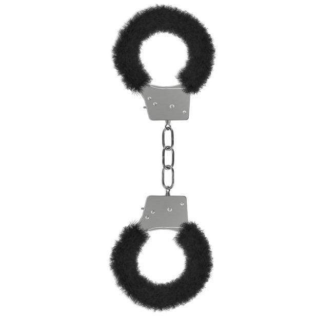 Shots - Ouch Beginner's Furry Handcuffs (Black) -  Hand/Leg Cuffs  Durio.sg