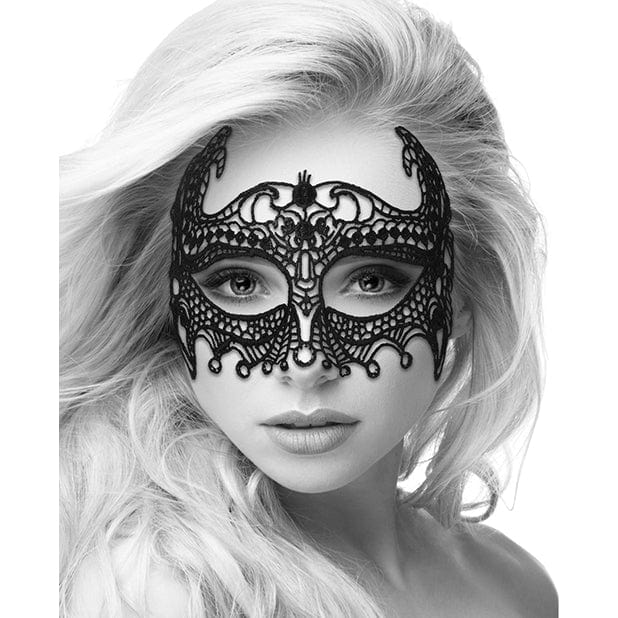 Shots - Ouch Black and White Lace Empress Eye Mask (Black) -  Mask (Non blinded)  Durio.sg