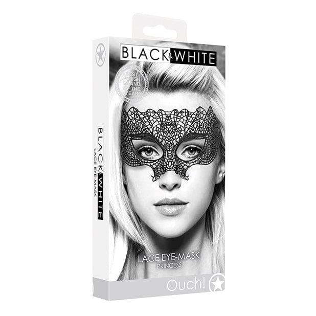 Shots - Ouch Black and White Lace Princess Eye Mask (Black) -  Mask (Non blinded)  Durio.sg