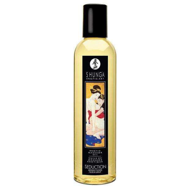 Shunga - Erotic Art Erotic Massage Oil Seduction Midnight Flower 8oz -  Massage Oil  Durio.sg