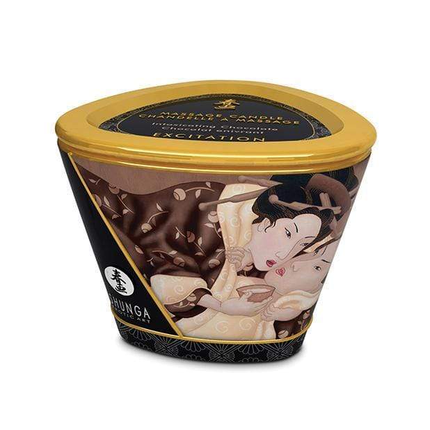 Shunga - Erotic Art Massage Candle Excitation Intoxicating Chocolate 5.7oz -  Massage Candle  Durio.sg