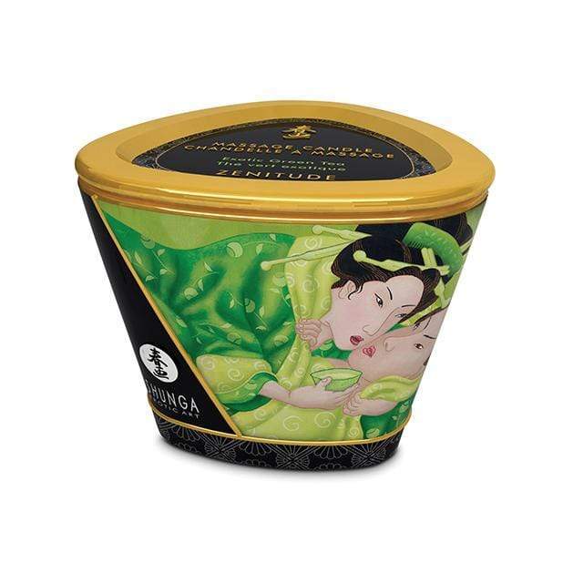 Shunga - Erotic Art Massage Candle Zenitude Exotic Green Tea 5.7oz -  Massage Candle  Durio.sg