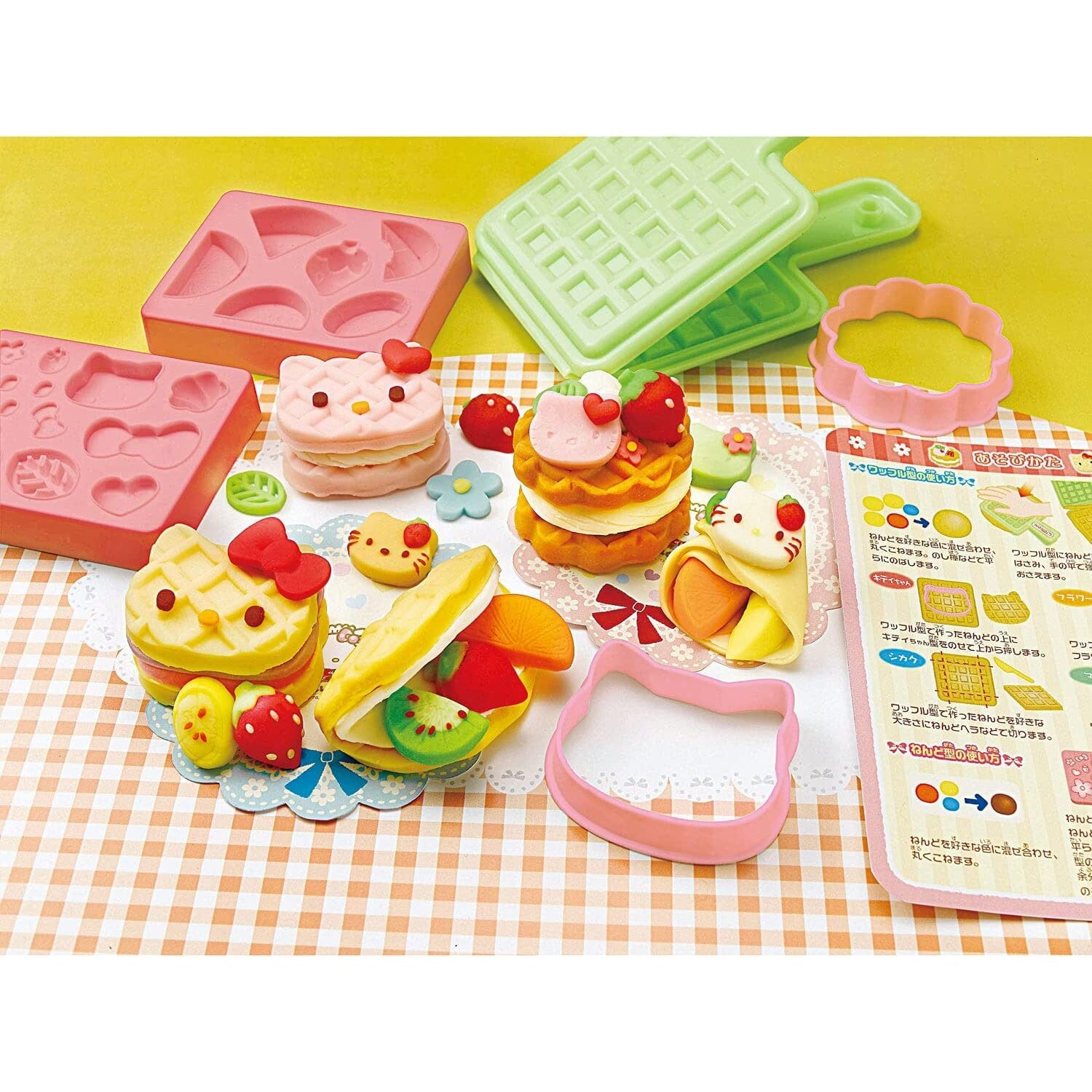 Silver Bird - Kincho Gintori Sangyo Hello Kitty Wheat Clay Mold Set -  Playdoh Mold  Durio.sg