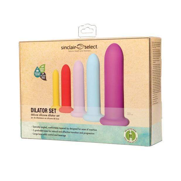 Sinclair Select - Deluxe Silicone Dilator Set (Multi Colour) -  Non Realistic Dildo w/o suction cup (Non Vibration)  Durio.sg