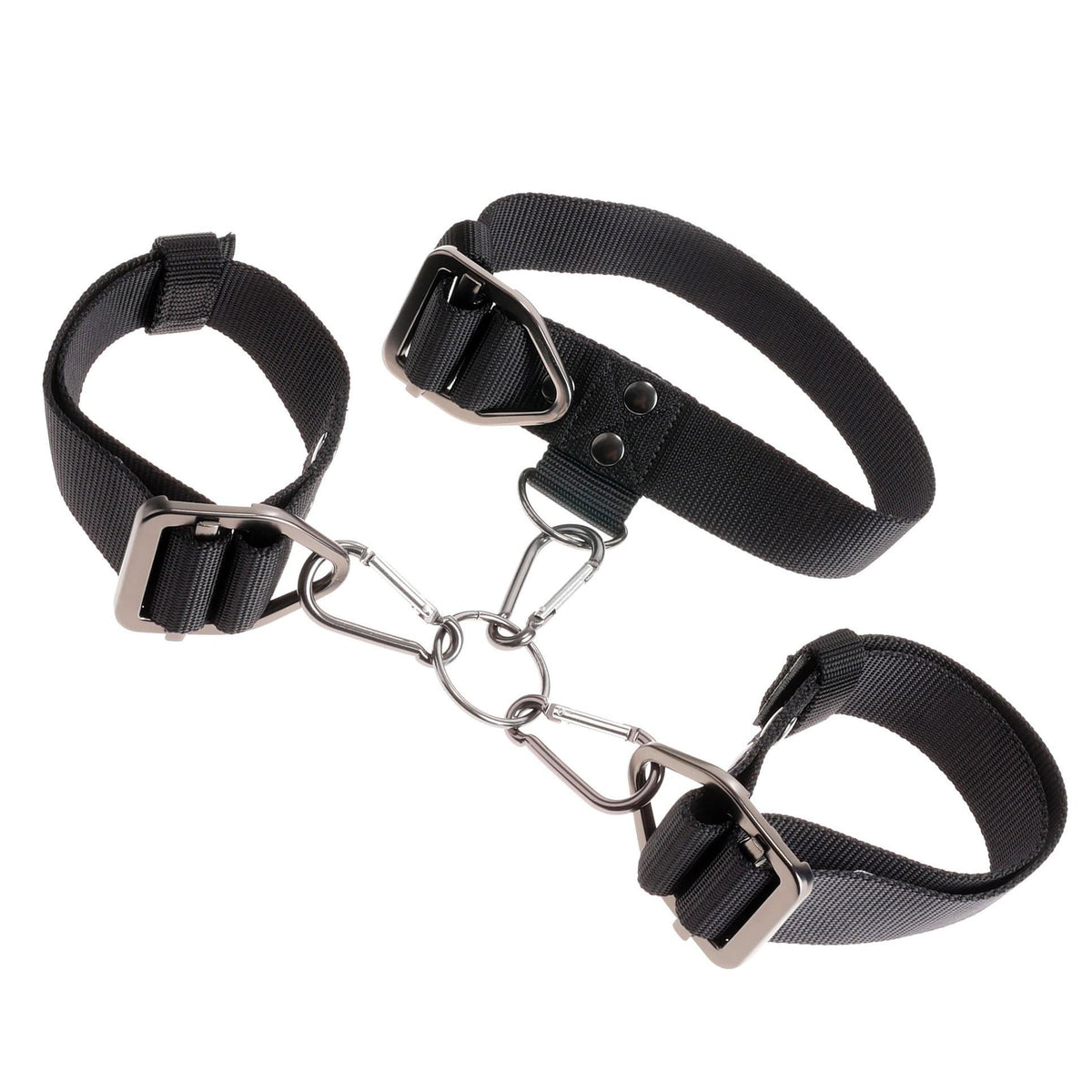 Sir Richards - Command Cuff and Collar Set (Black) -  Hand/Leg Cuffs  Durio.sg
