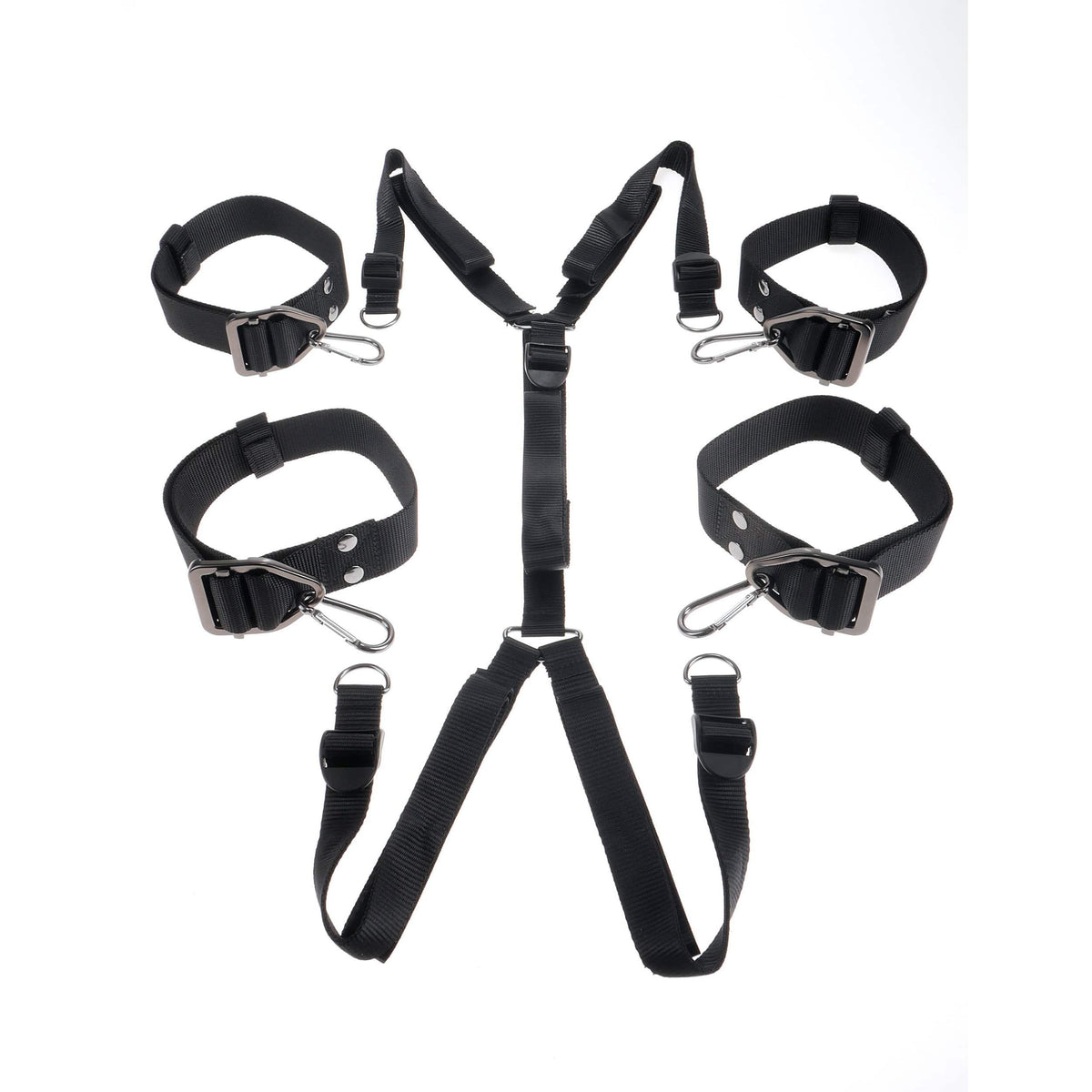 Sir Richards - Command Under Mattress Bondage Straps (Black) -  Bed Restraint  Durio.sg