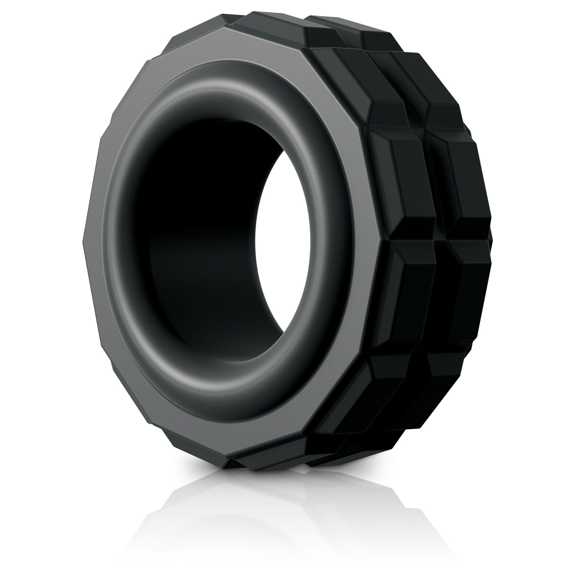 Sir Richards - Control High Performance Silicone C-Ring (Black) -  Silicone Cock Ring (Non Vibration)  Durio.sg