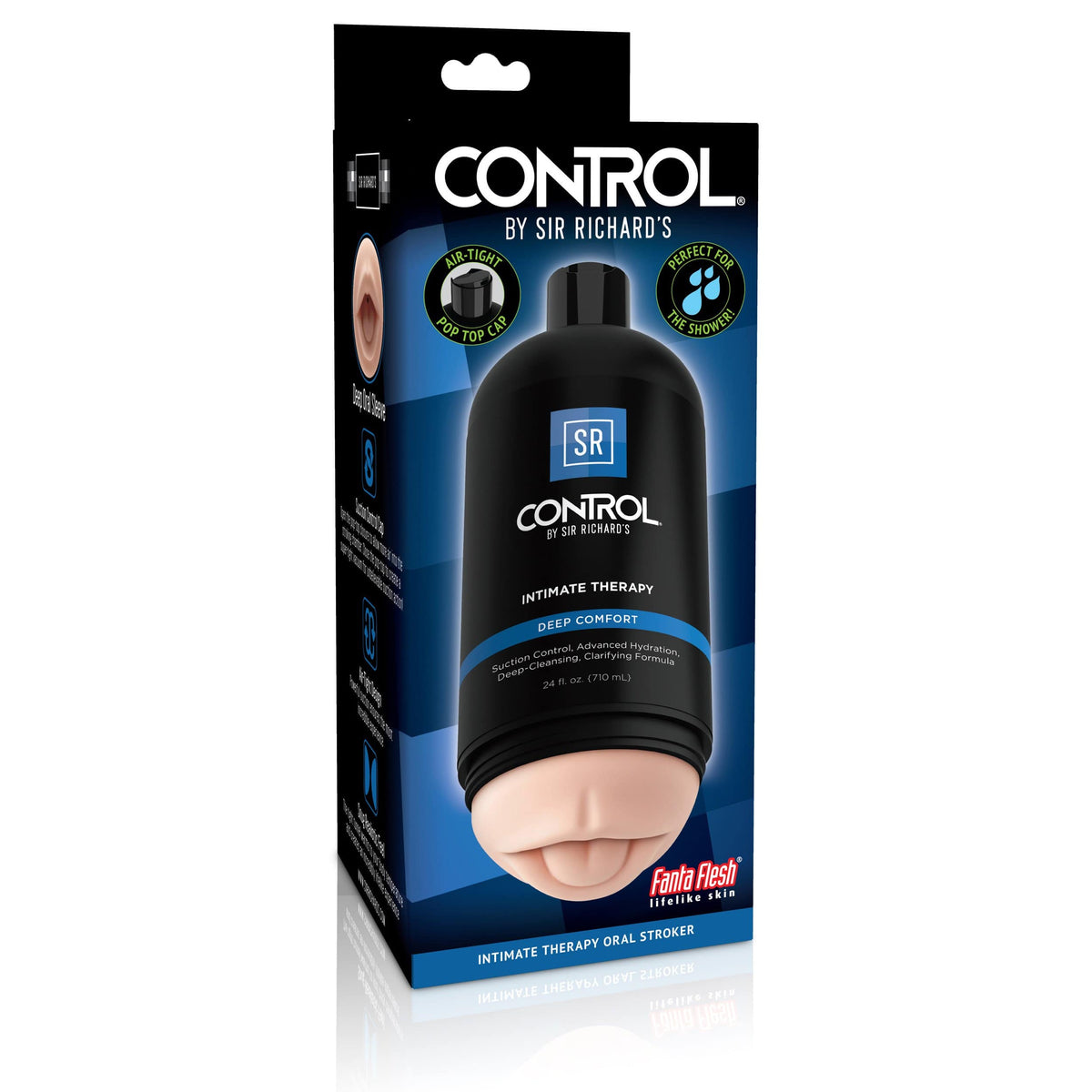 Sir Richards - Control Intimate Therapy Deep Comfort Oral Stroker (Beige) -  Masturbator Mouth (Non Vibration)  Durio.sg