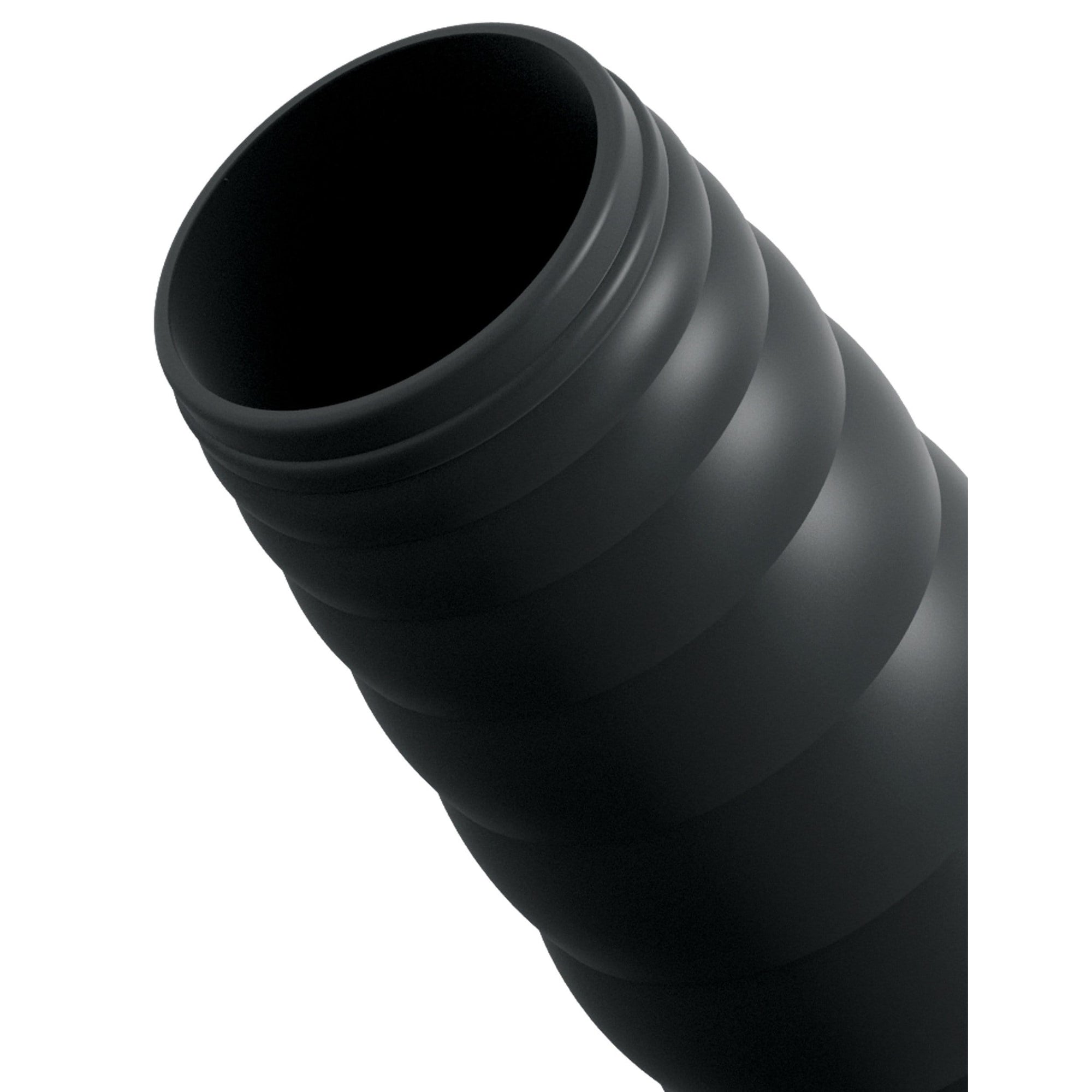 Sir Richards - Control Long Silicone Erection Enhancer (Black) -  Cock Sleeves (Non Vibration)  Durio.sg