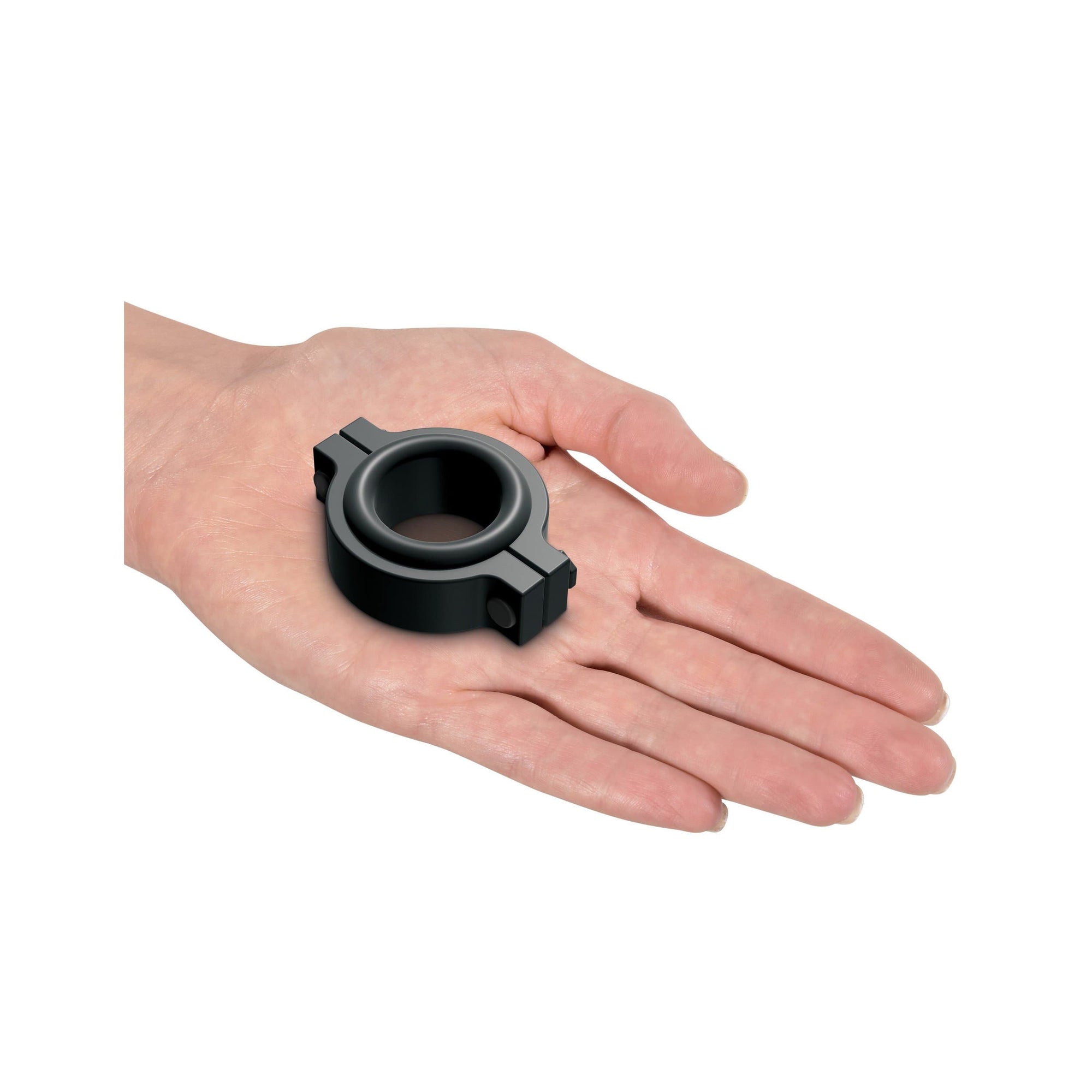 Sir Richards - Control Pipe Clamp Silicone Cock Ring (Black) -  Silicone Cock Ring (Non Vibration)  Durio.sg