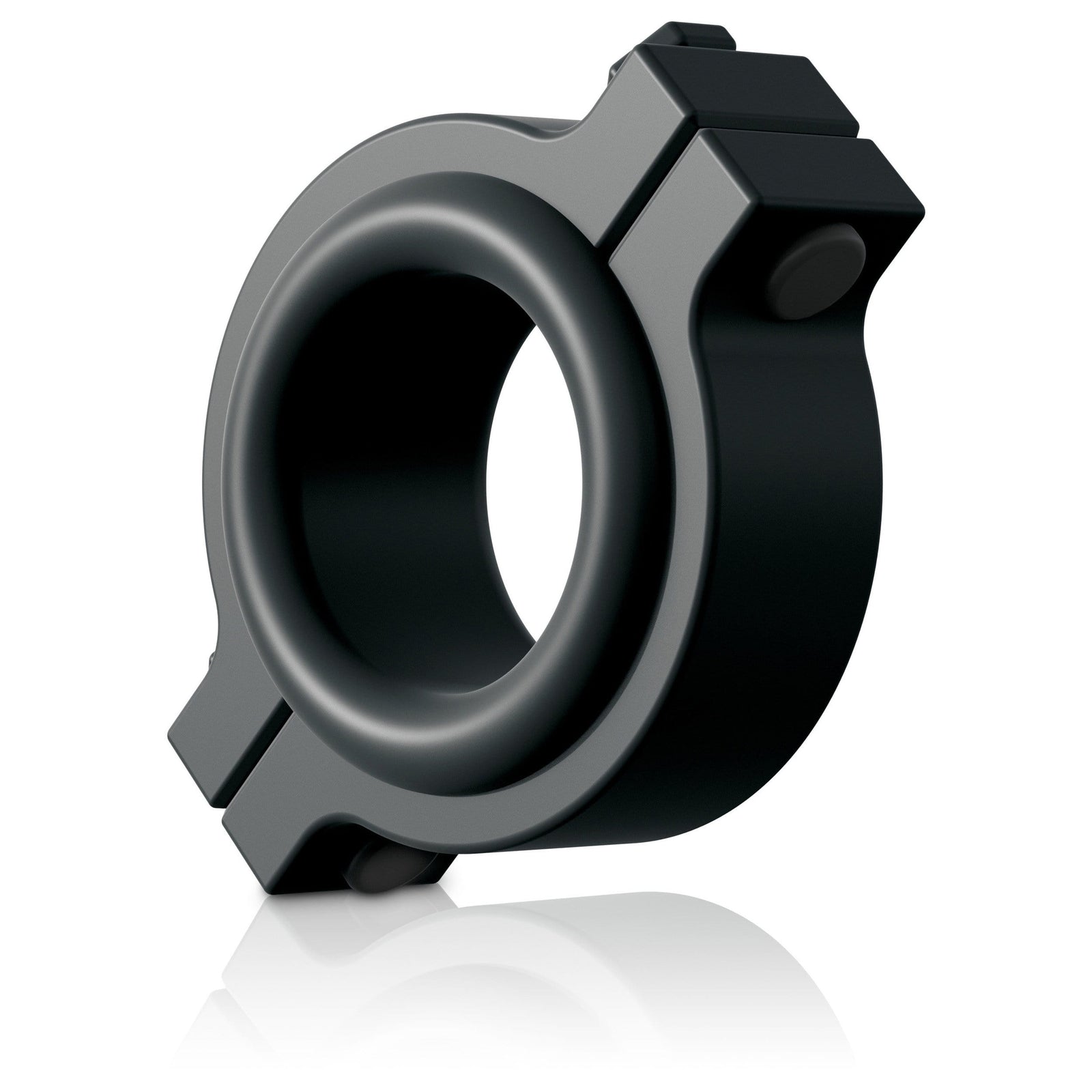 Sir Richards - Control Pipe Clamp Silicone Cock Ring (Black) -  Silicone Cock Ring (Non Vibration)  Durio.sg