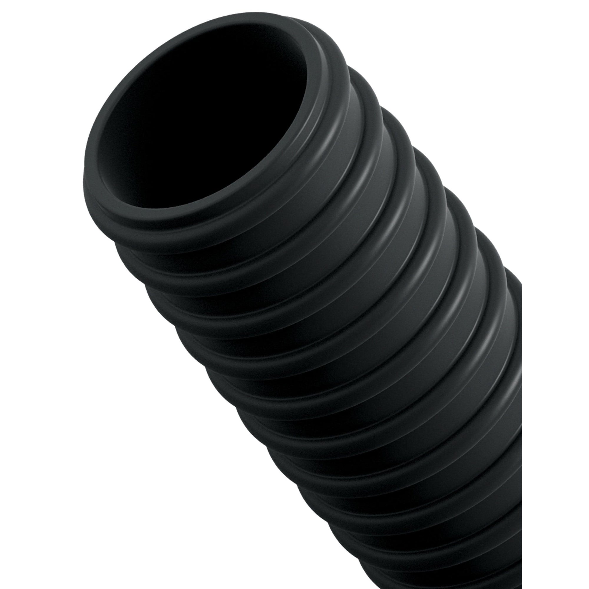 Sir Richards - Control Ribbed Silicone Erection Enhancer (Black) -  Cock Sleeves (Non Vibration)  Durio.sg