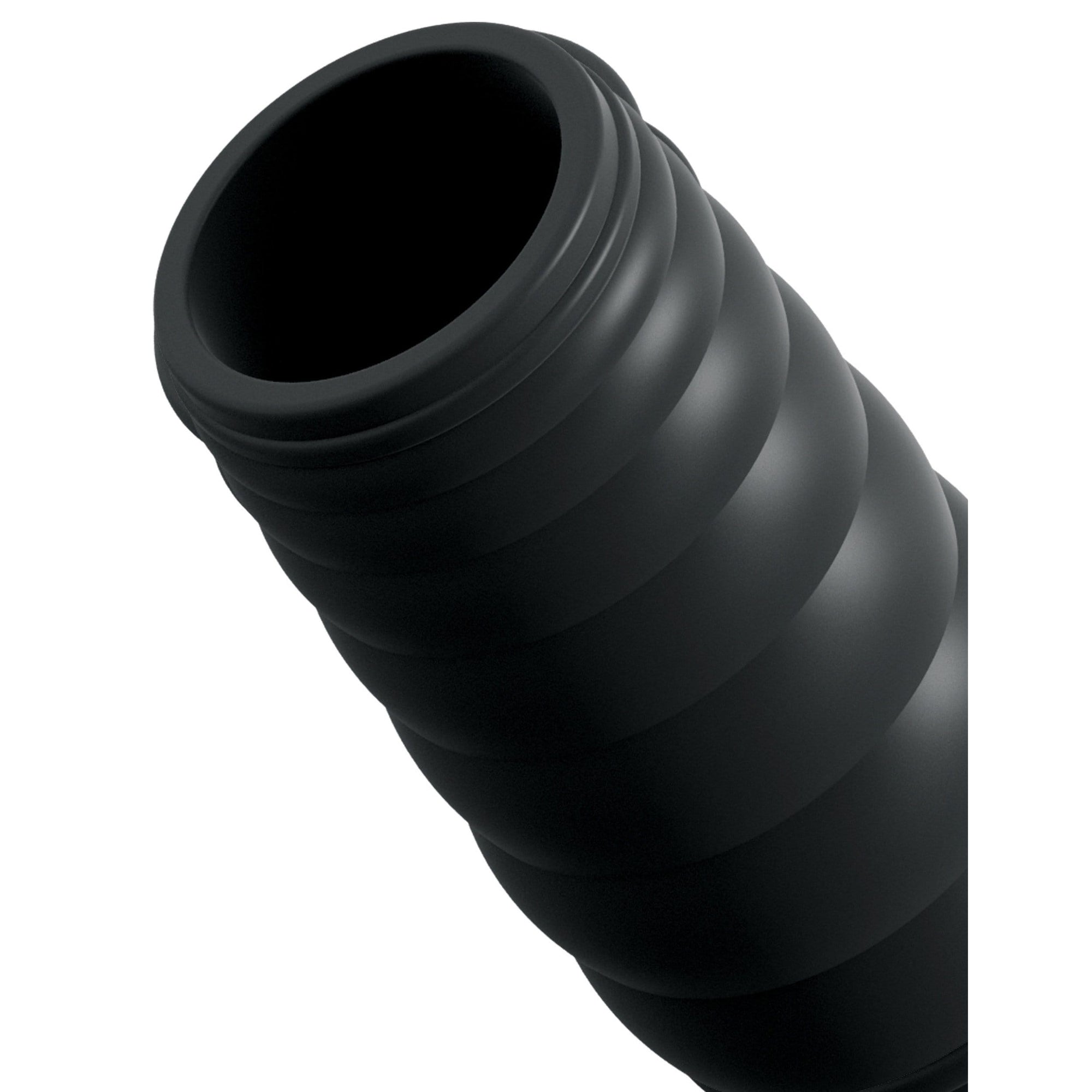 Sir Richards - Control Tapered Silicone Erection Enhancer (Black) -  Cock Sleeves (Non Vibration)  Durio.sg