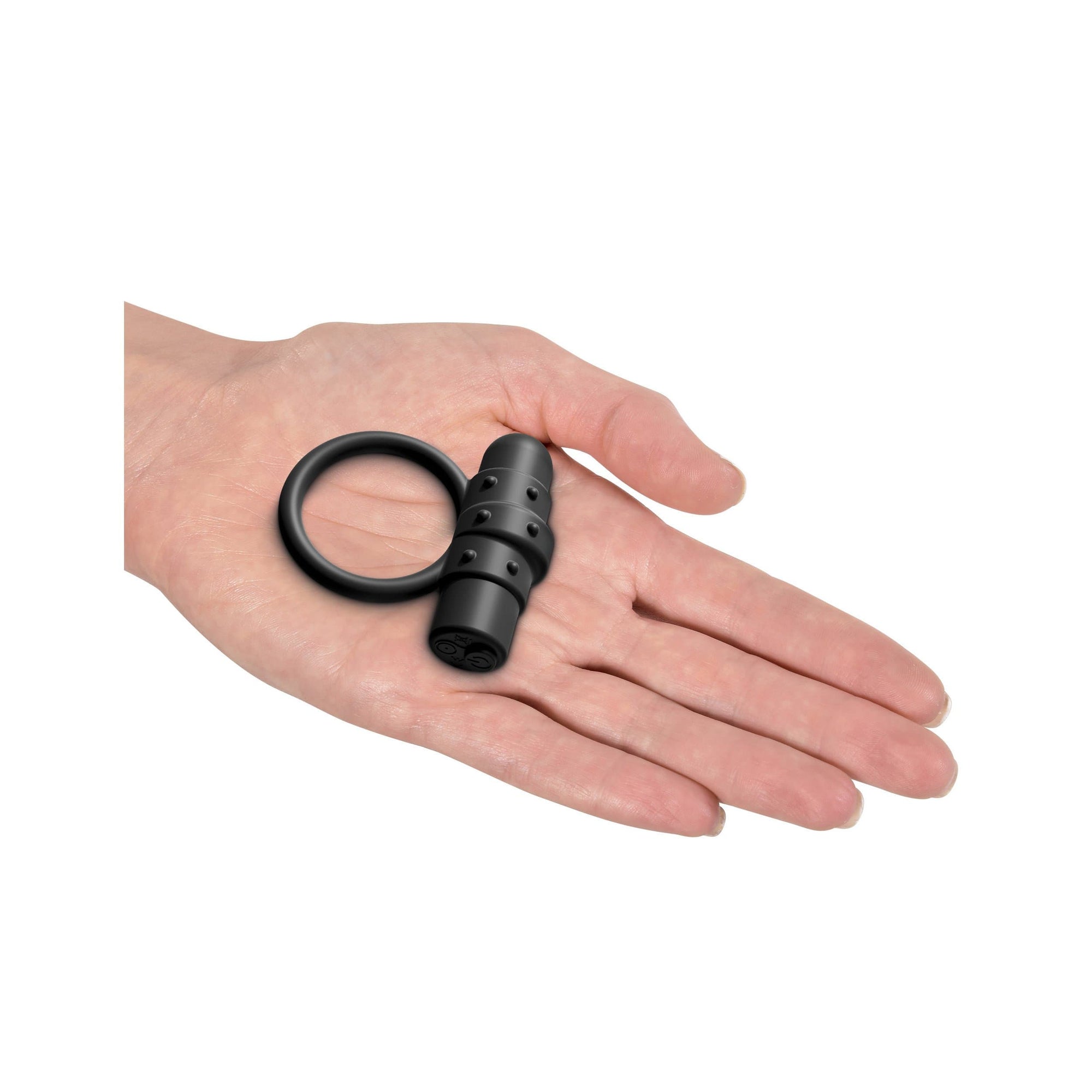 Sir Richards - Control Vibrating Silicone C-Ring (Black) -  Silicone Cock Ring (Vibration) Rechargeable  Durio.sg