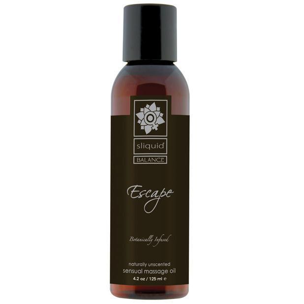 Sliquid - Balance Naturally Unscented Escape Massage Oil 4.2 oz -  Massage Oil  Durio.sg