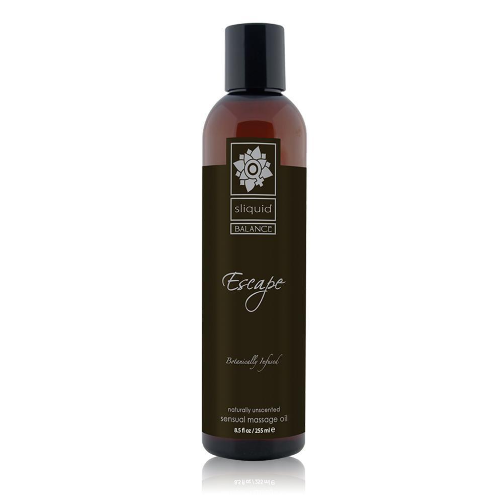 Sliquid - Balance Naturally Unscented Escape Massage Oil 8.5 oz -  Massage Oil  Durio.sg