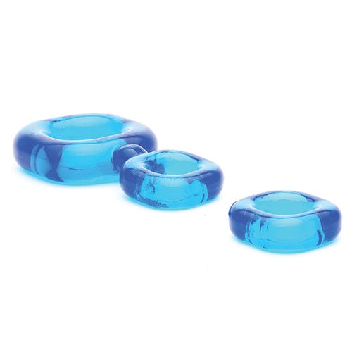 Sport Fucker - Boner Kit Cock Ring Set (Ice Blue) -  Rubber Cock Ring (Non Vibration)  Durio.sg