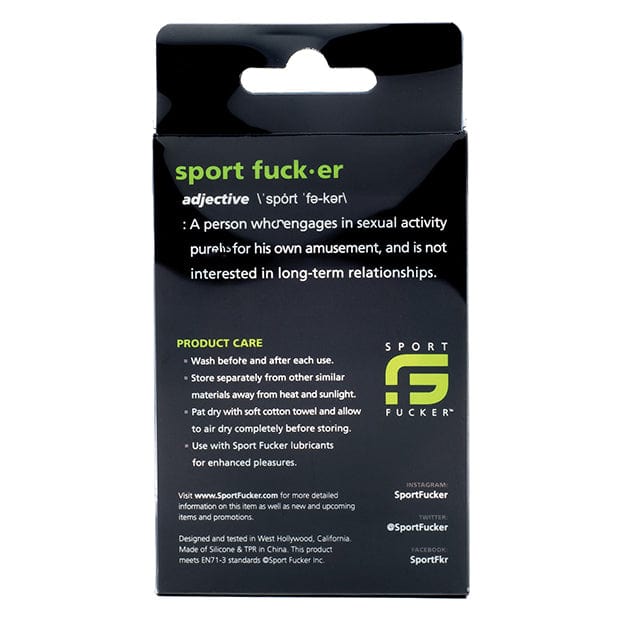 Sport Fucker - Bull Ring Silicone Cock Ring (Black) -  Silicone Cock Ring (Non Vibration)  Durio.sg