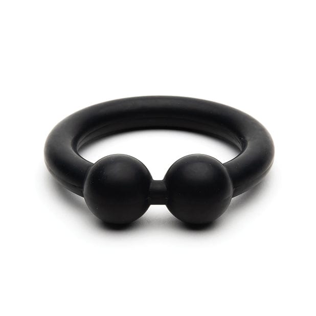 Sport Fucker - Bull Ring Silicone Cock Ring (Black) -  Silicone Cock Ring (Non Vibration)  Durio.sg