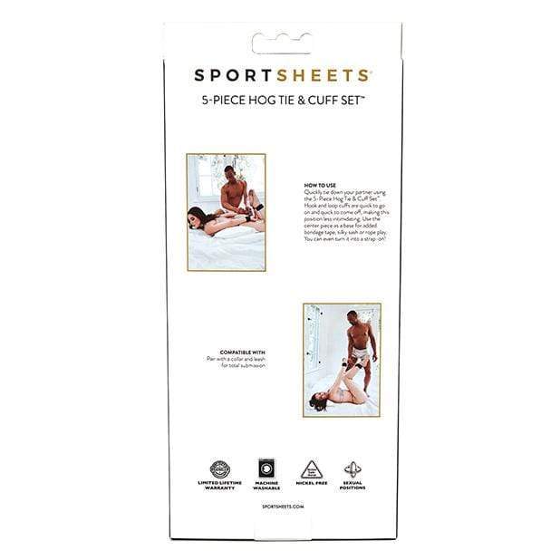 Sportsheets - Five Piece Hog Tie and Cuff Set (Black) -  Hand/Leg Cuffs  Durio.sg