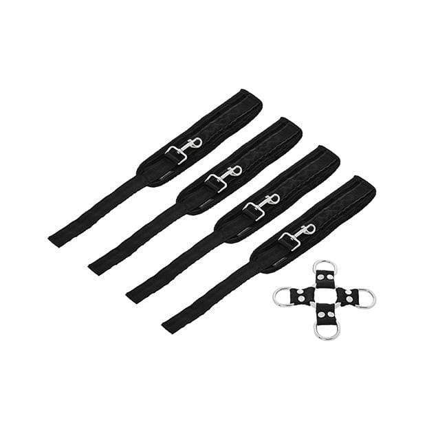 Sportsheets - Five Piece Hog Tie and Cuff Set (Black) -  Hand/Leg Cuffs  Durio.sg