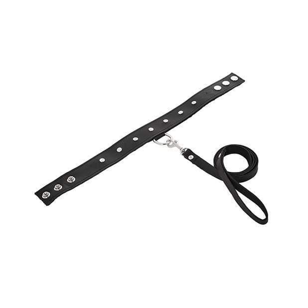 Sportsheets - Leather Leash and Collar (Black) -  Leash  Durio.sg