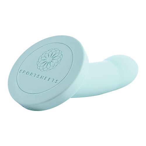 Sportsheets - Merge Collection Myst Vibrating Silicone Dildo 5" (Blue) -  Non Realistic Dildo w/o suction cup (Vibration) Rechargeable  Durio.sg