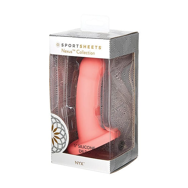 Sportsheets - Nexus Collection NYX Silicone Dildo 5" (Coral) -  Non Realistic Dildo with suction cup (Non Vibration)  Durio.sg