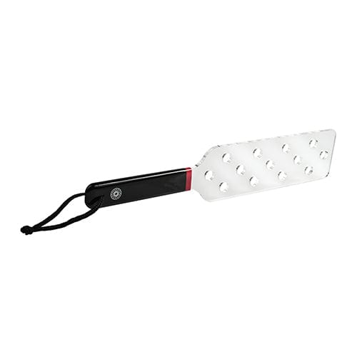 Sportsheets - Saffron BDSM Acrylic Spanker (Clear/Black) -  Paddle  Durio.sg
