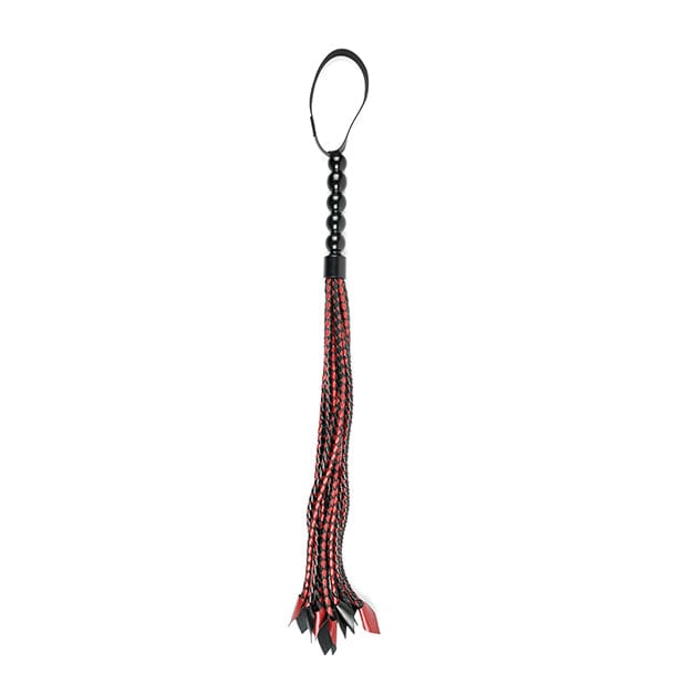 Sportsheets - Saffron BDSM Braided Flogger (Red/Black) -  Flogger  Durio.sg
