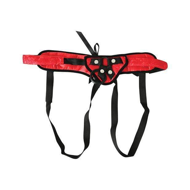 Sportsheets - Sunrise Lace Corsette Strap On Harness (Red) -  Strap On w/o Dildo  Durio.sg