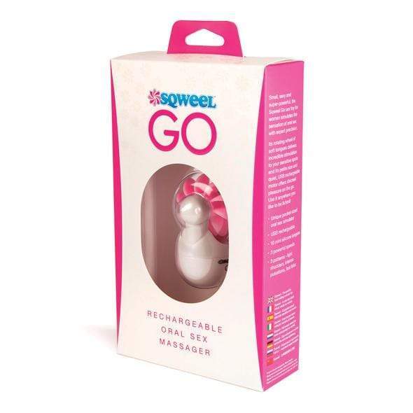 Sqweel - Go Oral Sex Toy (Pink) -  Clit Massager (Vibration) Non Rechargeable  Durio.sg