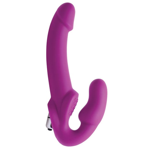 Strap U - Evoke Vibrating Strapless Silicone Strap on Dildo (Pink) -  Strap On with Dildo for Reverse Insertion (Vibration) Non Rechargeable  Durio.sg