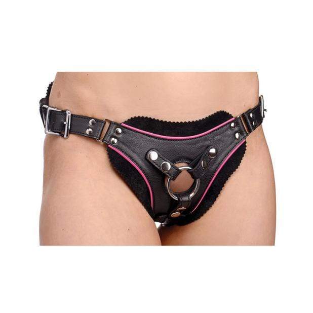 Strap U - Flamingo Low Rise Strap On Harness (Black) -  Strap On w/o Dildo  Durio.sg