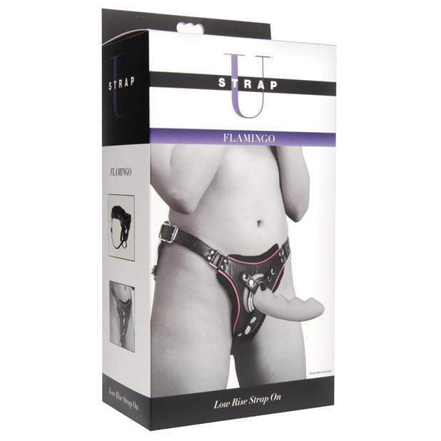 Strap U - Flamingo Low Rise Strap On Harness (Black) -  Strap On w/o Dildo  Durio.sg