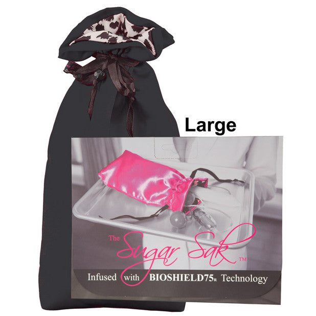 Sugar Sak - Anti-Bacterial Toy Bag Large (Black) -  Storage Bag  Durio.sg