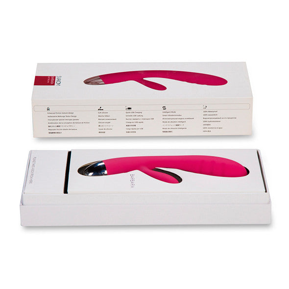 Svakom - Barbara Ultra-Soft Rabbit Vibrator (Plum Red) -  Rabbit Dildo (Vibration) Rechargeable  Durio.sg